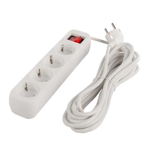 Фільтр мережевий 4 розетки 2м білий CW-PSEA42W ColorWay Житомир - фото 1