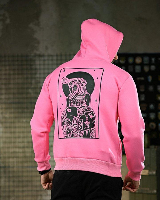 Милитари худи на флисе GENESIS girl pink ПП8071 Одесса - изображение 1