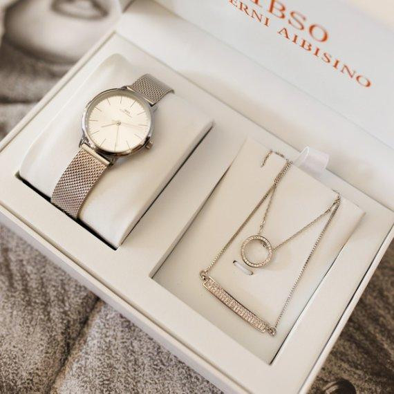 Жіночий наручний годинник Baosaili BOX IBSO в наборі (Сріблясті) Київ - фото 2