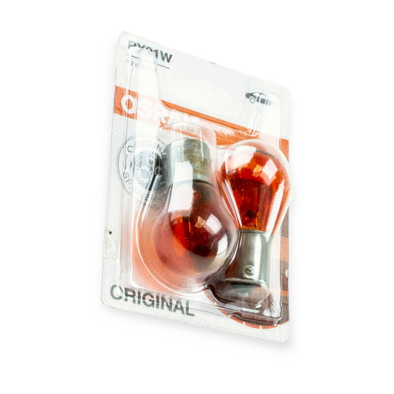 Автолампа 12V PY21W BAU15s жовта (пара) A Мукачево - фото 1