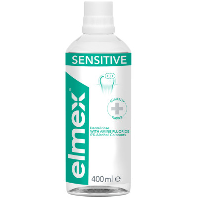 Ополаскиватель для полости рта Elmex Sensitive Plus 400 мл (7610108065370) Винница - изображение 1
