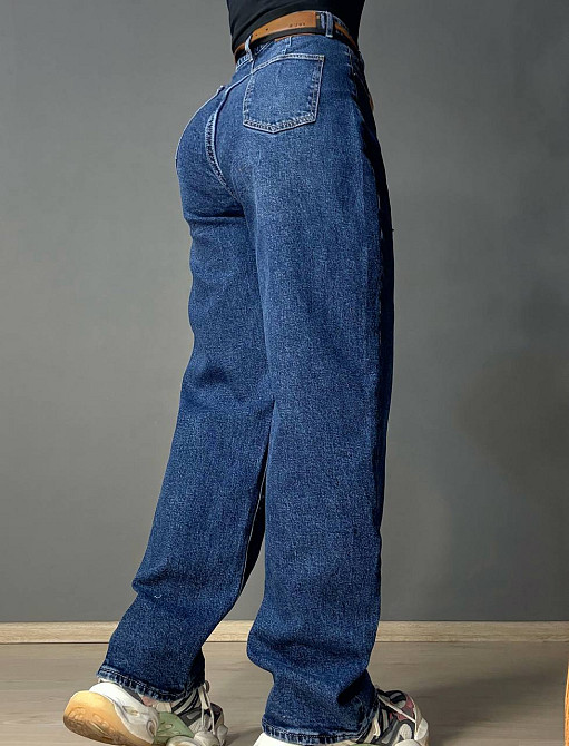 Джинсы женские Liana 478 skater jeans relax широкие с поясом синие, синий, 30, 30, 81 см, 107 см Киев - изображение 9