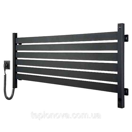 Електрична сушарка для рушників NAVIN Largo 1100х500 Sensor з Wi-Fi, широкий лівобічний, чорний муар Чернівці