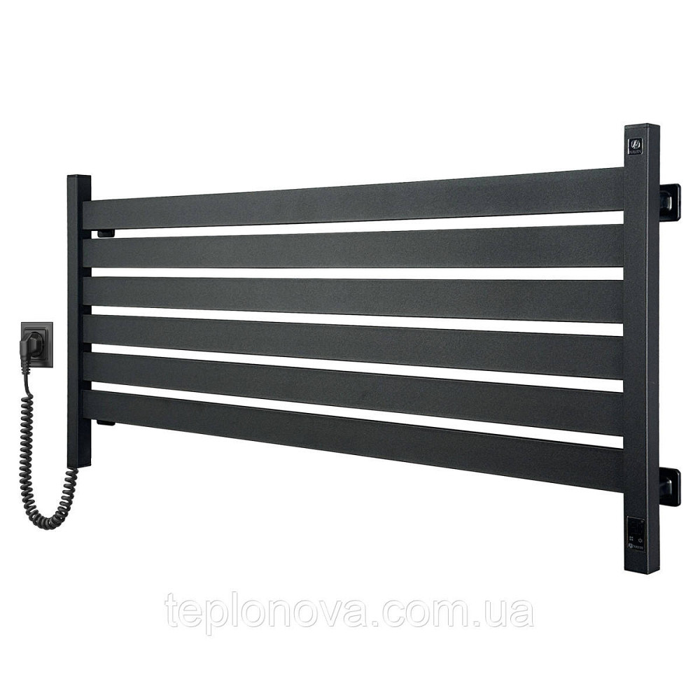 Електрична сушарка для рушників NAVIN Largo 1100х500 Sensor з Wi-Fi, широкий лівобічний, чорний муар Чернівці - фото 1