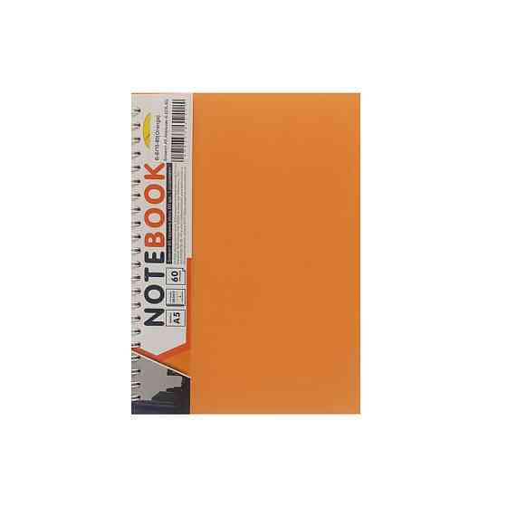 Блокнот А5 Б-БП5-60, 60 листов, пружина сбоку Оранжевый Винница