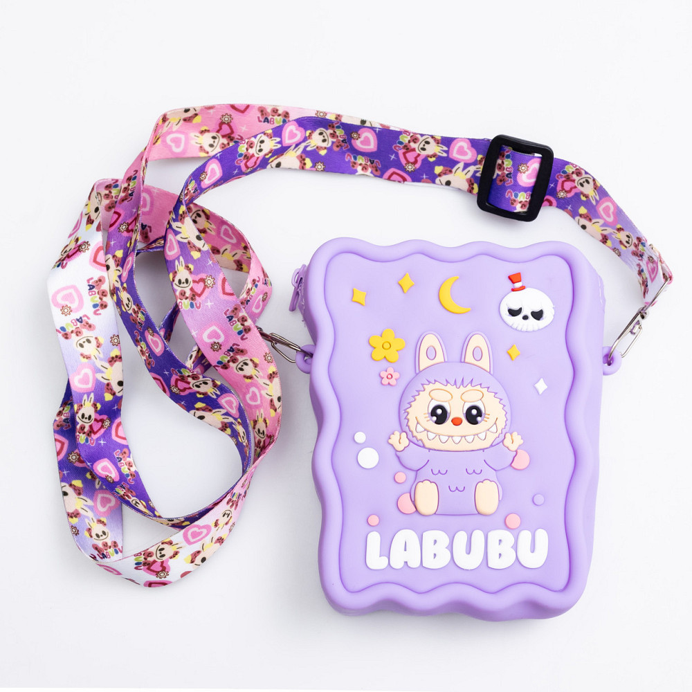 Силиконовая детская сумка через плечо Фиолетовая Киев - изображение 1