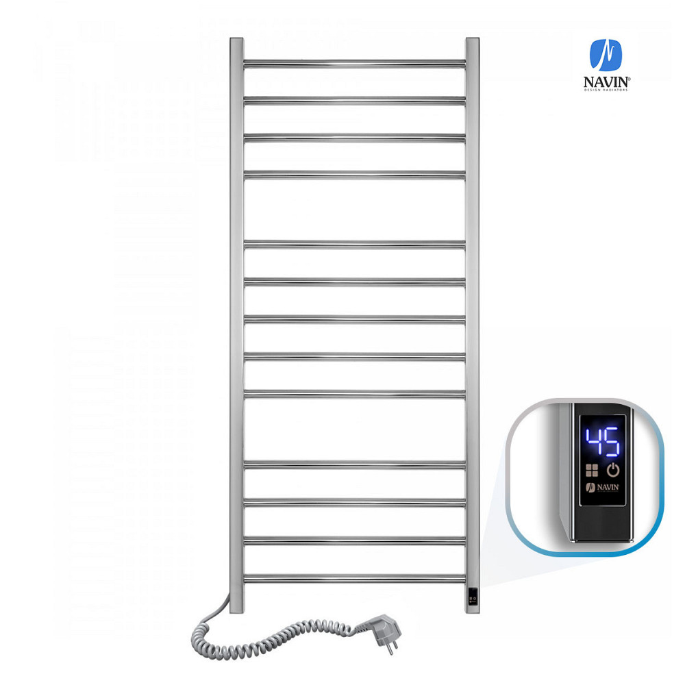 Рушникосушка електрична NAVIN Класик Квадро 500х1200 Sensor з таймером, ліва Київ - фото 1