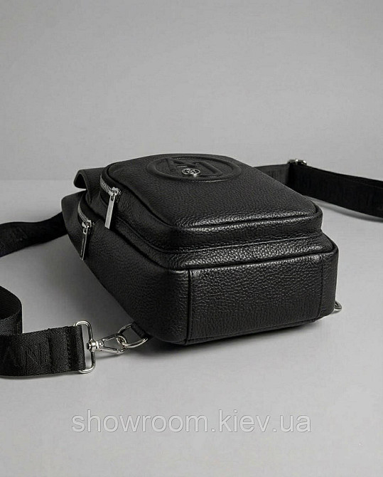 Чоловіча сумка на груди (слінг), бананка, барсетка Armani (2324-9) LUX Київ - фото 2