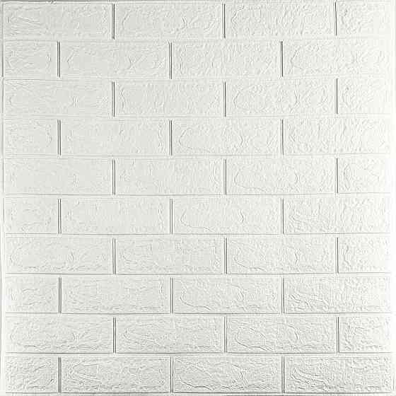 3D панель самоклеюча 700х770х3мм цегла Біла (001-3) SW-00000174 Київ