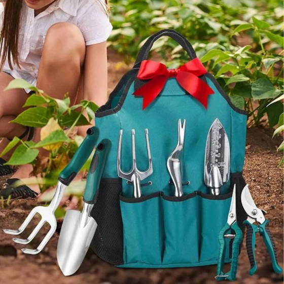 Набор для сада и огорода,сумка с комплектом из 7 садовых,инструментов ручных и аксессуарами Каменец-Подольский