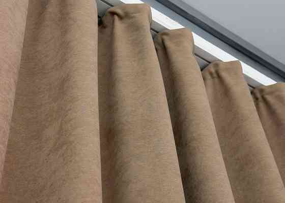 Шторная ткань микровелюр Petek YL цвет капучино 1701ш Киев