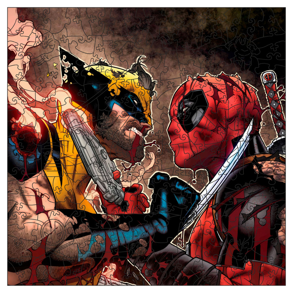 Фигурный пазл из дерева 