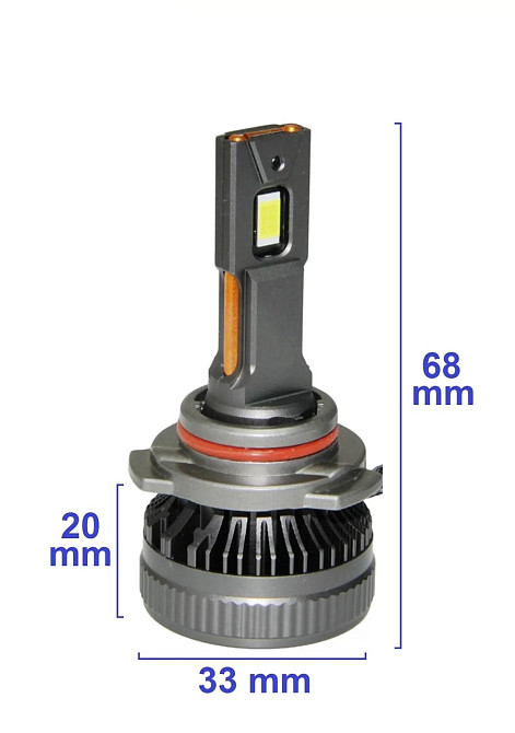 Комплект светодиодных ламп QLine DualVision HB4 (9006) 65W Canbus 6000K 12V Харьков - изображение 7