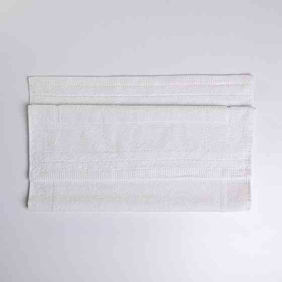 Махровое полотенце для ног Коврик GM Textile 50х70см 500г/м2 (Белый) Сумы