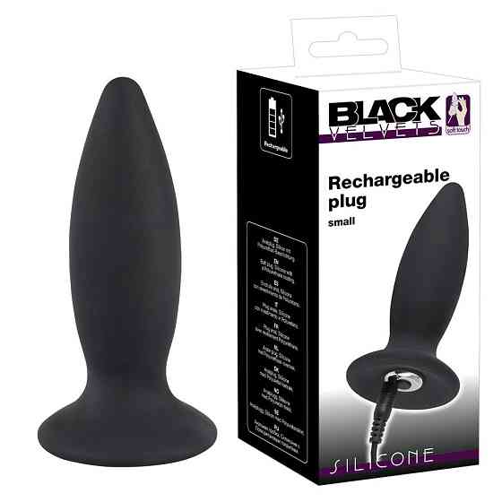 Анальна пробка - Black Velvets Rechargeable Plug Small Sex Aura Київ
