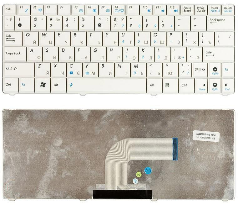 Клавиатура для ноутбука Asus (N10) White, RU Вінниця - фото 1