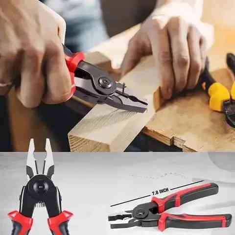 Многофункциональный набор быстросменных инструментов 5 в 1 (плоскогубцы, зачистка изоляции, обжимные щипцы) XA-47 Киев