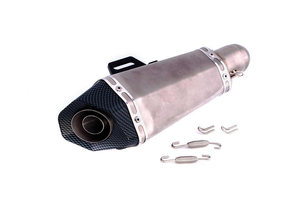 Глушник (тюнінг) 460*130mm (нержавіюча сталь, овал, прямоток) 118 Київ - фото 1