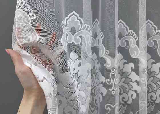 Тюль VR-Textil 1263т Жакард Білий 300х270 см (40-073) Київ