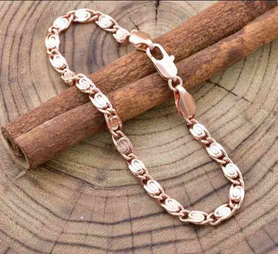 Браслет Xuping Грецький плоский 41446, довжина 21см, ширина 4мм, позолота РО Київ