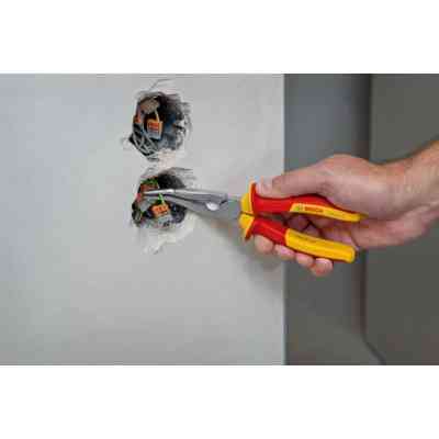 Плоскогубцы Bosch Professional, с длинным носом изогнутые, 200 мм, (40°), VDE (1.600.A02.NE4) Винница