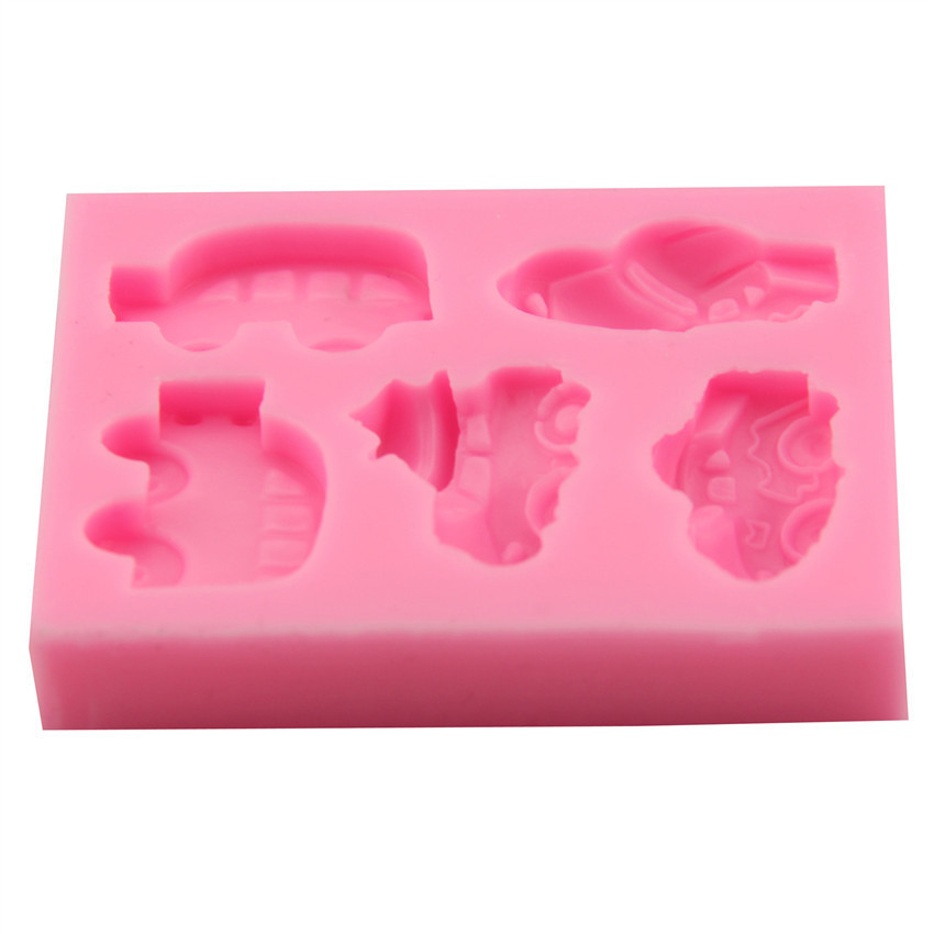 Молд силиконовый Тачки 64 на 74 мм розовый Киев - изображение 6