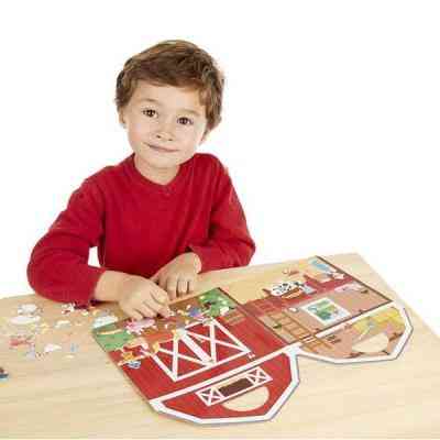 Набор для творчества Melissa&Doug Объемные многоразовые наклейки Ферма (MD19408) Винница