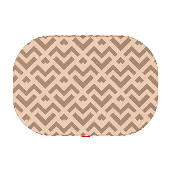 Лежанка для собак WAUDOG Relax, малюнок "Трикутники", зі змінним чохлом, М, Ш 80 см, Д 55 см Вінниця