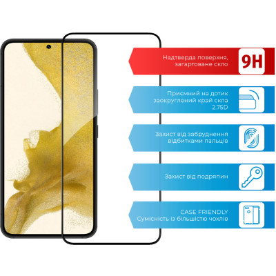 Стекло защитное ACCLAB Full Glue Samsung S22+ (1283126523021) Винница - изображение 3