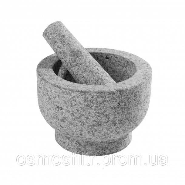 Ступка Axentia граніт з товкачем діаметром 15 см  H 11 см (116614) Київ - фото 1