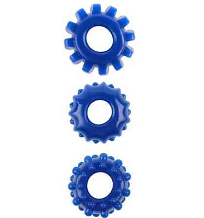 Набір рекційних кілець Gear Up Rings, Blue Sex Aura Київ
