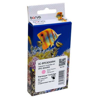 Картридж Barva Canon PFI-300PM 4198C001 530с photo magenta (IC-PFI300PM) Винница - изображение 1