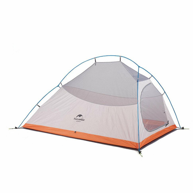 Намет надлегкий двомісний  з футпринтом Naturehike Cloud Up 2 Updated NH17T001-T, 210T, помаранчевий Киев - изображение 2