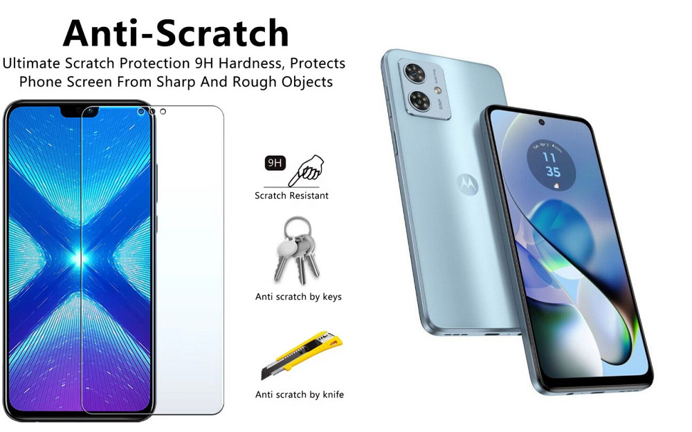 Защитное стекло NeoGlass для Motorola Moto G54 5G, Moto G54 5G Power – ультрапрозрачное и устойчивое Киев - изображение 1