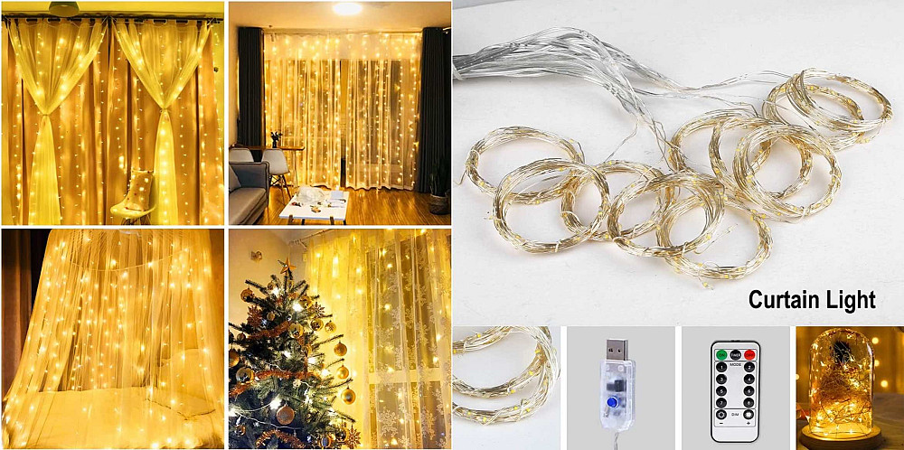 Гірлянда штора дротики 300 LED 3Mx3M USB Луцк - изображение 2