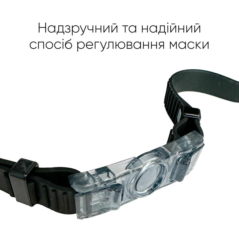 Маска для плавання Renvo Malawi Уні Anti-fog Чорний OSFM (2SM120-01) Киев - изображение 4