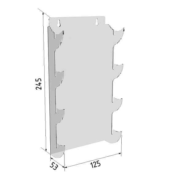 Подставка для ножей EKOSTAR 4 яруса настенная Киев
