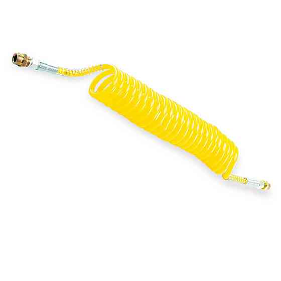 Шланг повітряний (жовтий) 6,0м м22х1,5 спіральний Мукачево