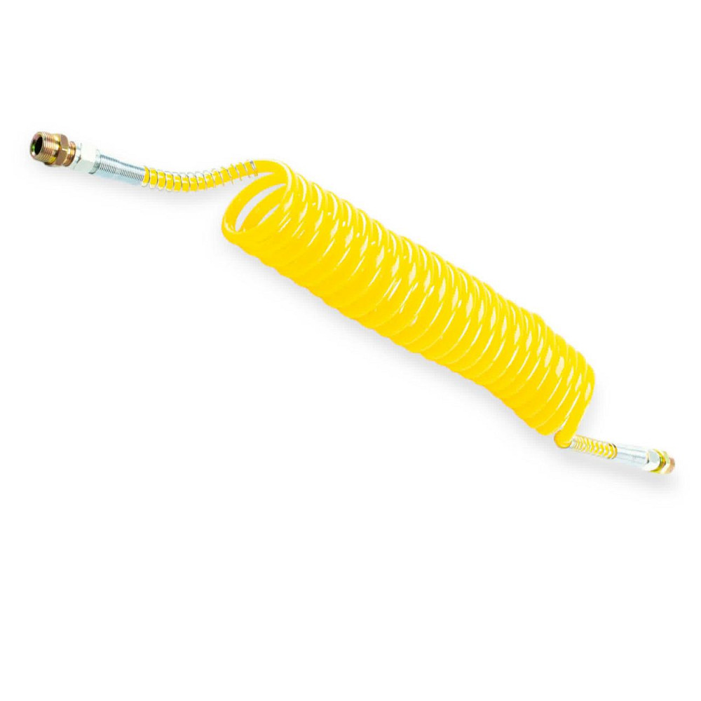 Шланг повітряний (жовтий) 6,0м м22х1,5 спіральний Мукачево - фото 1