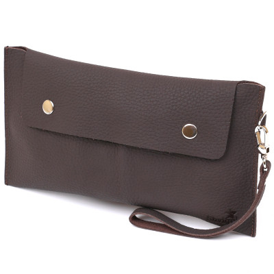 Косметичка Shvigel Кожаная матовая тревел Коричневая (16418) Винница - изображение 1