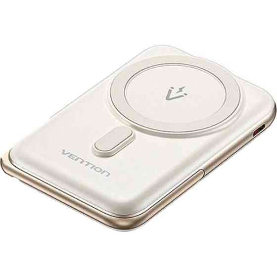 УМБ Vention Magnetic Wireless 10000mAh 20W PD USB-C In/Out, QI-15W White Винница