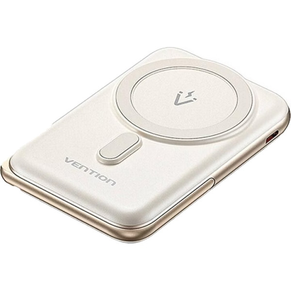УМБ Vention Magnetic Wireless 10000mAh 20W PD USB-C In/Out, QI-15W White Винница - изображение 2