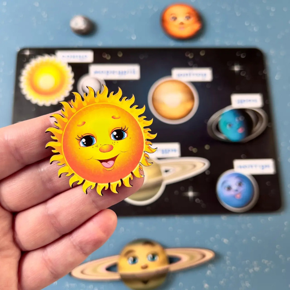 Деревянная развивающая доска 