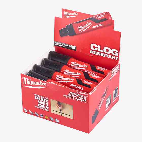 Маркер для будмайданчика InkZAll MILWAUKEE, великий (XL), чорний Одеса