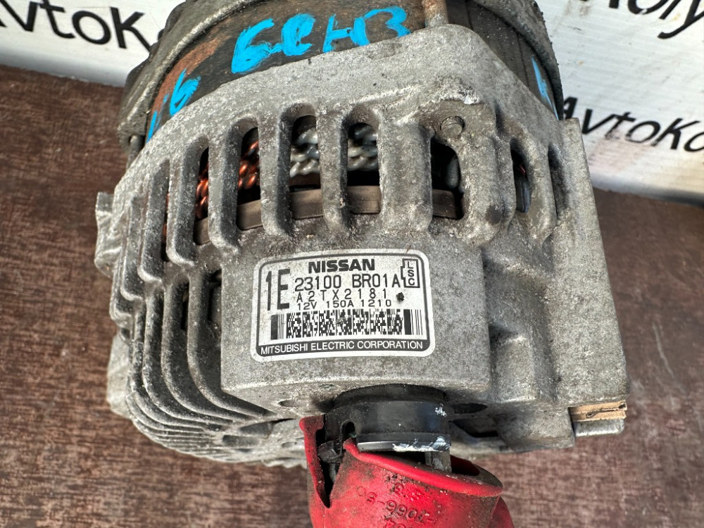 Генератор Nissan Qashqai 1.6 бензин 2007-2013 (23100BR01A) Ковель - фото 4