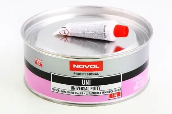 Шпатлевка универсальная Novol Uni 1.00кг + отвердитель 0.025кг Винница