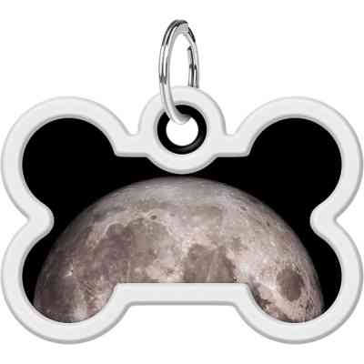 Адресник для животных WAUDOG Smart ID с QR паспортом "Луна", кость 40х28 мм (231-4030) Винница