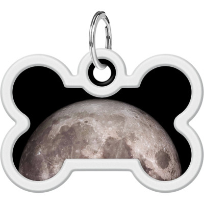 Адресник для животных WAUDOG Smart ID с QR паспортом "Луна", кость 40х28 мм (231-4030) Винница - изображение 2