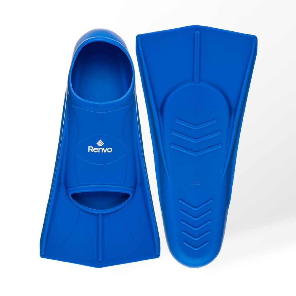 Короткі ласти для тренування в басейні Renvo Frio із закритою п'ятою Синій 33-35 (SF100-04 33-35) Київ - фото 1
