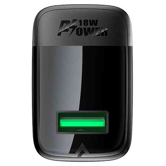 Сетевое зарядное устройство ACEFAST A90 QC18W GaN single USB-A charger (EU) Black Одесса